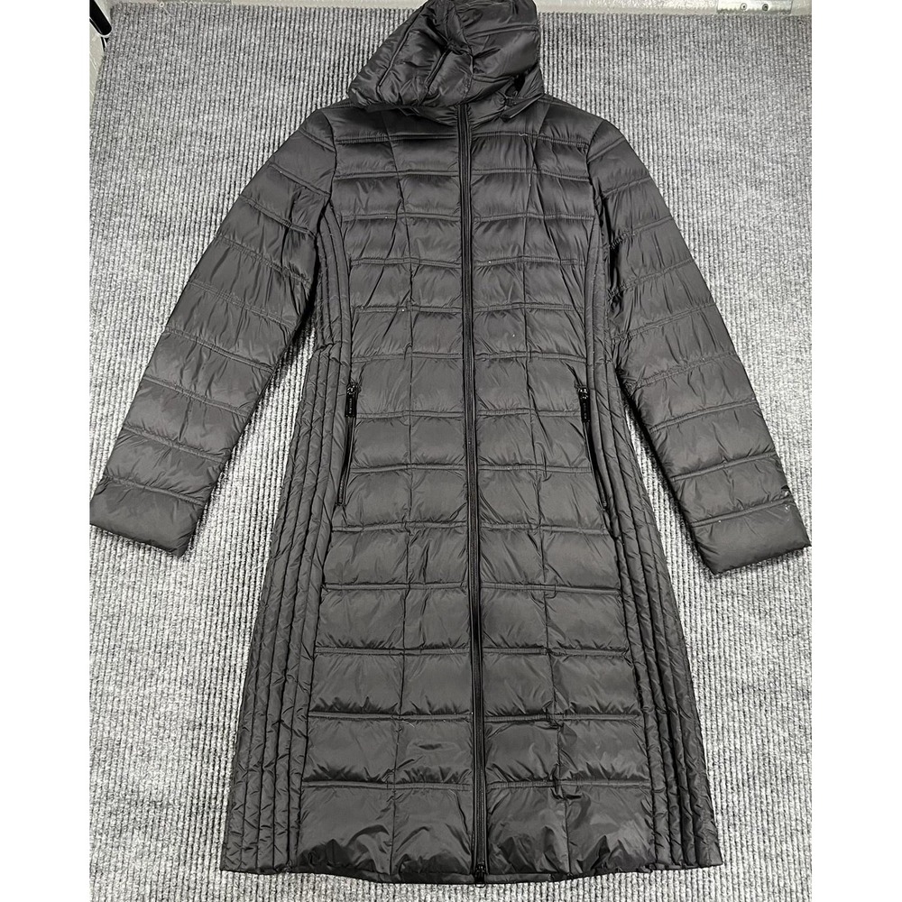 Michael Michael Kors Coat Womens Small Black Puffer Packable Down Hooded Long